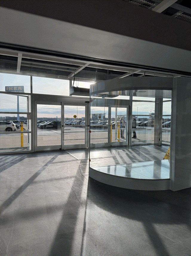 IKEA Halifax storefront glass installation
